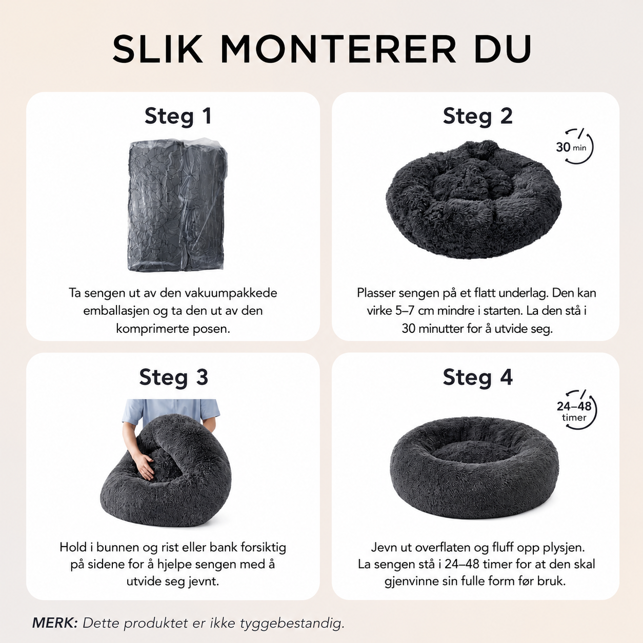 Beroligende seng – mindre stress og uro 🐾